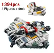 Star Wars Brick Phantom ll and Ghost ship 75357 type 1394 Pcs Rebels Asoka