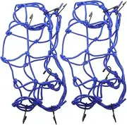 Abaodam 1 Pair Elastic Cargo Net for Motorcycles and Bicycles Multi Functional Luggage Rack Net Compact and Portable Design Easy Setup Capacity for Versatile Vehicle Use
