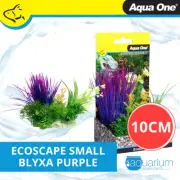 Aqua One Ecoscape Blyxa Purple Plastic Plant 10cm - Small (28376)