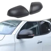 Matte Black Rearview Side Mirror Trim For Mitsubishi L200 Triton MR 2019-2023 (for: Mitsubishi)