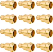 12 Pack 1/2" Press Propress X 1/2" PEX Adapter Crimp Fittings Brass Coupling Con