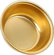 FUNOMOCYA Small Soy Sauce Dipping Dish Set by Metal Sauce Bowl Round Sauce Plate Sturdy and Stable