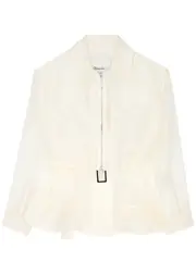 3.1 Phillip Lim Layered Silk-organza Jacket - Ivory - L (UK14 / L) L (UK14 / L)