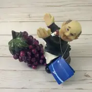 DWK 2012 Wine Bottle Holder Waiter & Grapes NWT World of Wonders