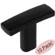 *10 Pack* Cosmas Cabinet Hardware Flat Black Subtle Arch Handle Knob #2363FB