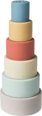 Mary Meyer Baby Toddler Toys Simply Silicone Stacking Cups for 6+ Months,11"