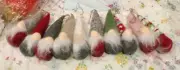 Christmas Gnomes Hanging Ornaments 10 Pcs 6” Santa for Tree New NIP gnome