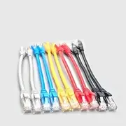 50pcs Ethernet Cable Cat6 LAN Cable 0.3m/0.5m UTP RJ45 Network Patch Cable for PS PC Internet Modem Router(0.5m,Black)