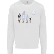 Retro Data Storage Funny Geek Nerd CD PC Kids Sweatshirt Jumper