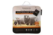 Bianca Woolly Comforts Australian Wool Quilt 550gsm Home Bedding WHT