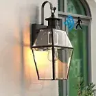 Outdoor Wall Light w/ PIR Sensor Vintage Porch Yard Wall Lamp Dusk to Dawn IP44