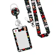 Retractable Badge Holder Card Holder and Lanyard Set Identity Card Badge Holder