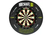 Winmau Blade 6 TRIPLE CORE Dart Board + MVG Retro Dartboard Surround
