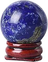 LoKori Decorative Balls|Natural Lapis Lazuli Crystal Ball |Healing Crystal Sphere|Stone Sphere Figurine|Living Room Decor and Accessories|Home Decoration,7.5~8cm