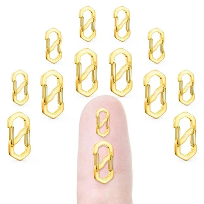 Evnlo 12Pcs Double Opening Lobster Clasp Necklace Shortener Bracelet Clasps a...