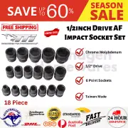 TTI 18 PIECE 1/2INCH DRIVE AF IMPACT SOCKET SET TT12D18AFISS
