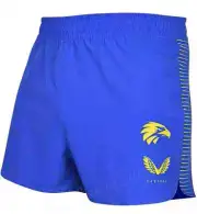 West Coast Eagles AFL Mens Blue Athletic Running Shorts Sizes S-5XL BNWT