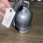 ⚡️Hearth & Hand Magnolia Christmas 4” Rumbled Sitabout Bell Matte Silver