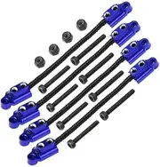 Front & Rear Suspension Travel Limit Straps for Losi 1/18 Mini LMT 4X4 Brushed Monster Truck RTR-LOS01026 Upgrade Parts - Blue