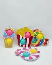 New Push Pop Bubble Stress Relief Sensory Autism Fidget Spinner toys for kids UK