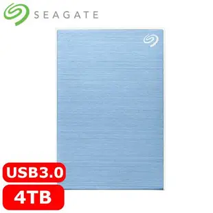 Seagate希捷 One Touch 4TB 2.5吋行動硬碟 冰川藍 (STKZ4000402)