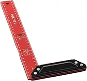 Precision Multi-Angle Measuring Ruler, 10°-90° Combination Framing Square with Triangle Miter Prec High Holes, Marking Ruler