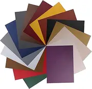 Faux Leather Fabric A3 Size Rectangular Cut Fat Square Sheets for Crafts Projects and Light Upholstery. Vegan Matt Vinyl Pleather PU Material by Neotrims. 16 Colours. Ink Navy