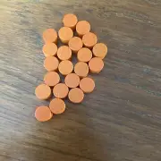 Pegasus Speile Framework Replacement Parts New 22 Orange Tokens
