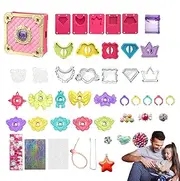 Kids Pretend Jewelry - Princess Jewelry Kids set | Pretend Little Girls Treasure Box Bracelets Chest 3-9 Years Old