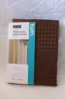 Harman Bath Jacquard Dots Chocolate Fabric Shower Curtain 70" x 72" NIP