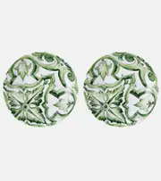 [Dolce & Gabbana Casa] Dolce & Gabbana Casa Majolica set of 2 porcelain soup plates
