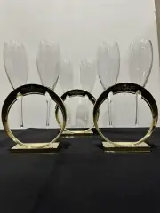 MOET & CHANDON Stemless Champagne Glasses & Ring Holder Set Of 6
