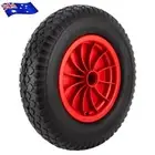 PU 16" 4.80/4.00-8 Wheelbarrow Cart Trolley Solid Wheel Tyre Puncture Proof AU