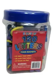 New Sealed Smethport 120 Letters Foam Magnets Upper Lower Case Letters Vowels