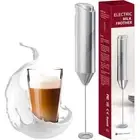Electric Milk Frother Wand Handheld Electric Battery Operated Silver