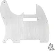 Left Handed Guitar Pickguard for Caster Electric Guitars Aluminum Alloy Silver Silver Left Handed