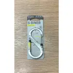 NITE IZE LSB4-11-R3 (不鏽鋼色) S-BINER #4 帶鎖S型雙面金屬扣環 SLIDELOCK