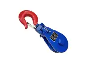 8 Ton Snatch Block with Swivel Hook & Safety Latch 6" Sheave, 3/4" Wire Rope