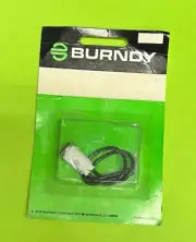 BURNDY Snap-In Green Panel Light Round 24V / 28V 1W 6" Leads