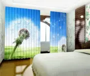 3D Dandelion 56 Blockout Photo Curtain Print Curtains Drapes Fabric Window AU