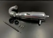 RC Black Rear Tuned Pipe Exhaust Pipe Set for 1/10 Scale RC Nitro Cars MT Truck/