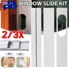 2/3x For Portable AC Air Conditioner Windows Slide Kit Plate Part White + Screws