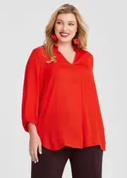 [TS] Taking Shape Luxe Oasis Top Size 20 in Orangeade - Plus Size Women's Clothing Orangeade
