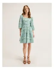 [REVIEW] Provence Mini Dress in Cornflower