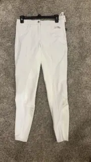NWT B Vertigo Nicola Show Breeches Classic White Full Seat Size Small 26/28