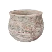 Comanche Artisan Pottery Swirl Pot Cactus Planter Vintage