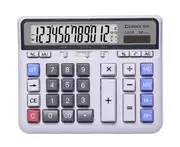 C09 Computer Calculator Financial Arithmetic Calculator Desktop Calculator Electronic Desktop Calculator with 12 Digit Large Display