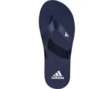 2 X Adidas Mens Dark Blue/White Eezay Flip Flop Casual Thongs