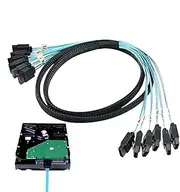 Ssd Data Splitter, External Hard Drive Cable, Flexible Hard Drive Cord, Flexible & Sturdy Design, Versatile Use, 15x15x2 for Large-Scale Games High-Definition Video Editing