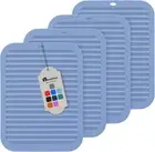 Silicone Trivet Mats for Hot Dishes, 4 Pack Pot Holders for Kitchen Trivets for